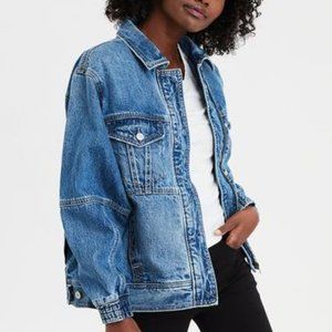 American Eagle Oversized 80s Denim Jacket